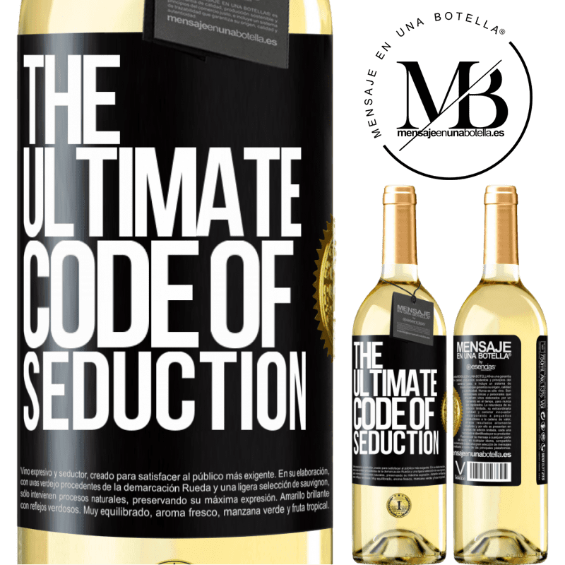 29,95 € Free Shipping | White Wine WHITE Edition The ultimate code of seduction Black Label. Customizable label Young wine Harvest 2022 Verdejo