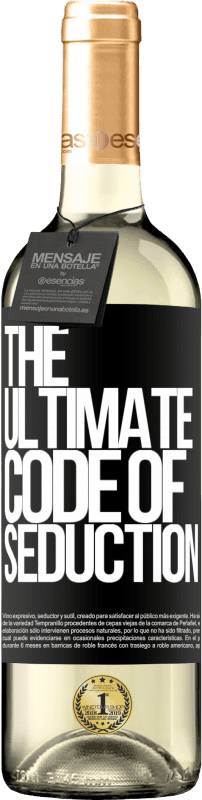 29,95 € | Vin blanc Édition WHITE The ultimate code of seduction Étiquette Noire. Étiquette personnalisable Vin jeune Récolte 2023 Verdejo