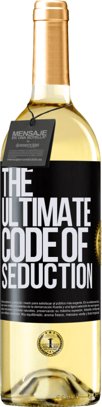 29,95 € | Vino Blanco Edición WHITE The ultimate code of seduction Etiqueta Negra. Etiqueta personalizable Vino joven Cosecha 2023 Verdejo