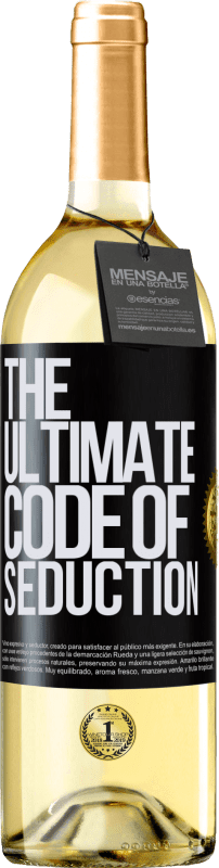 29,95 € | Weißwein WHITE Ausgabe The ultimate code of seduction Schwarzes Etikett. Anpassbares Etikett Junger Wein Ernte 2024 Verdejo