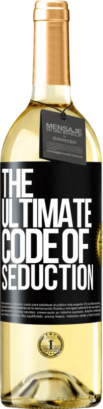 29,95 € | Vinho branco Edição WHITE The ultimate code of seduction Etiqueta Preta. Etiqueta personalizável Vinho jovem Colheita 2024 Verdejo