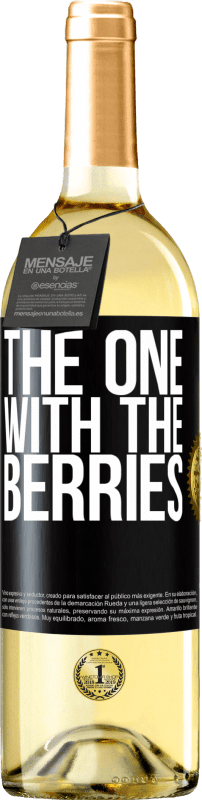 29,95 € | Белое вино Издание WHITE The one with the berries Черная метка. Настраиваемая этикетка Молодое вино Урожай 2023 Verdejo