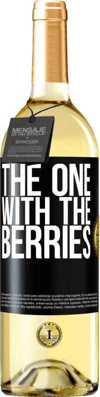 29,95 € Free Shipping | White Wine WHITE Edition The one with the berries Black Label. Customizable label Young wine Harvest 2025 Verdejo