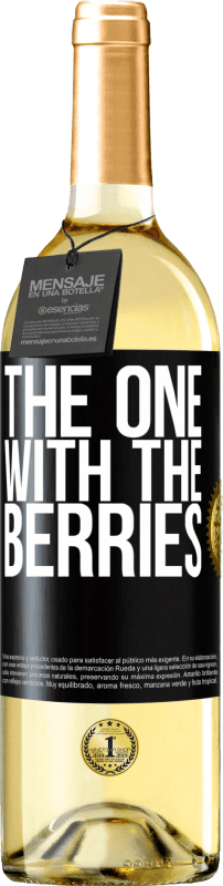 29,95 € | Vino bianco Edizione WHITE The one with the berries Etichetta Nera. Etichetta personalizzabile Vino giovane Raccogliere 2023 Verdejo