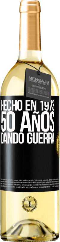 29,95 € | Vino Blanco Edición WHITE Hecho en 1973. 50 años dando guerra Etiqueta Negra. Etiqueta personalizable Vino joven Cosecha 2024 Verdejo