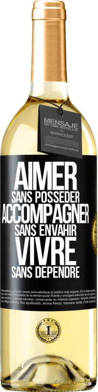 29,95 € | Vin blanc Édition WHITE Aimer sans posséder, accompagner sans envahir, vivre sans dépendre Étiquette Noire. Étiquette personnalisable Vin jeune Récolte 2024 Verdejo