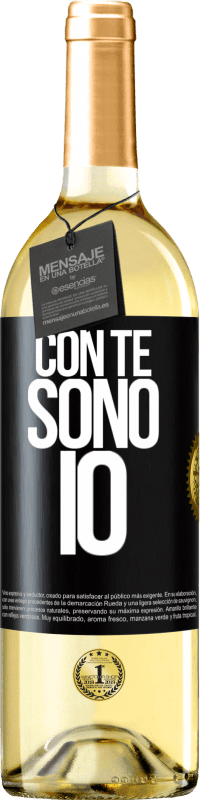 29,95 € | Vino bianco Edizione WHITE Con te sono io Etichetta Nera. Etichetta personalizzabile Vino giovane Raccogliere 2024 Verdejo