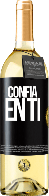29,95 € | Vino Blanco Edición WHITE Confía en ti Etiqueta Negra. Etiqueta personalizable Vino joven Cosecha 2023 Verdejo