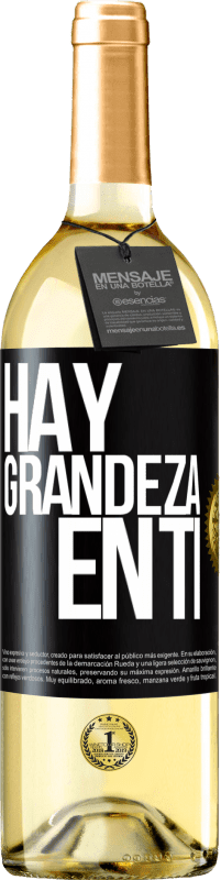 29,95 € | Vino Blanco Edición WHITE Hay grandeza en ti Etiqueta Negra. Etiqueta personalizable Vino joven Cosecha 2024 Verdejo