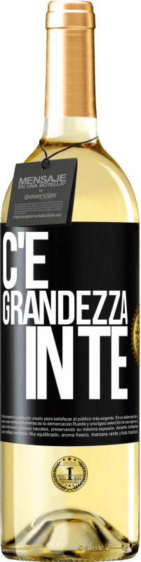 29,95 € | Vino bianco Edizione WHITE C'è grandezza in te Etichetta Nera. Etichetta personalizzabile Vino giovane Raccogliere 2023 Verdejo