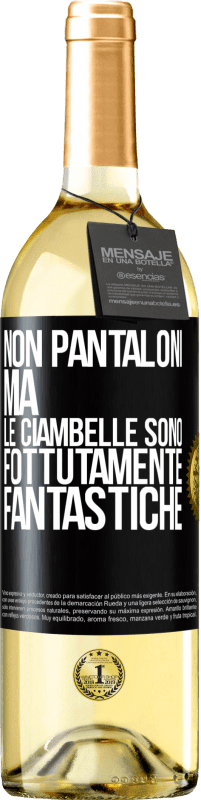 29,95 € | Vino bianco Edizione WHITE Non pantaloni, ma le ciambelle sono fottutamente fantastiche Etichetta Nera. Etichetta personalizzabile Vino giovane Raccogliere 2023 Verdejo