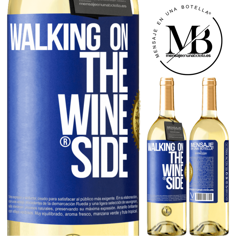29,95 € Free Shipping | White Wine WHITE Edition Walking on the Wine Side® Blue Label. Customizable label Young wine Harvest 2025 Verdejo