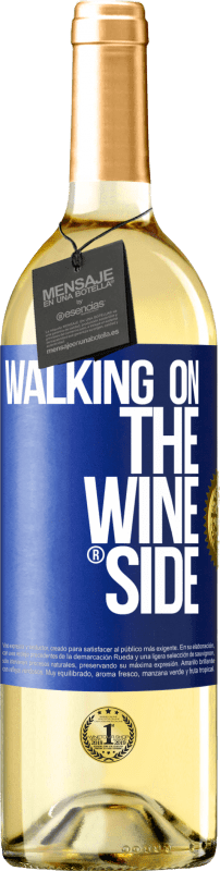 29,95 € | Weißwein WHITE Ausgabe Walking on the Wine Side® Blaue Markierung. Anpassbares Etikett Junger Wein Ernte 2023 Verdejo