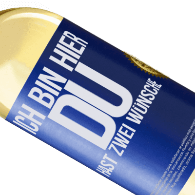 Einzigartige und Persönliche Ausdrücke. «Ich bin hier. Du hast zwei Wünsche» WHITE Ausgabe