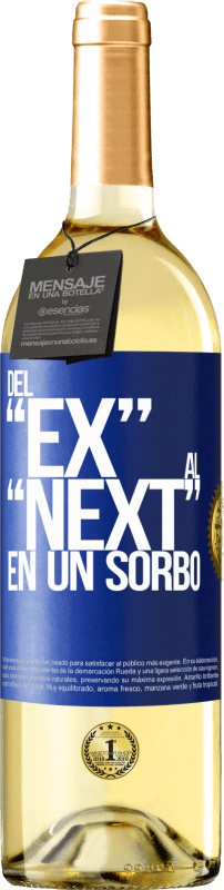 29,95 € | Белое вино Издание WHITE Del EX al NEXT en un sorbo Синяя метка. Настраиваемая этикетка Молодое вино Урожай 2023 Verdejo