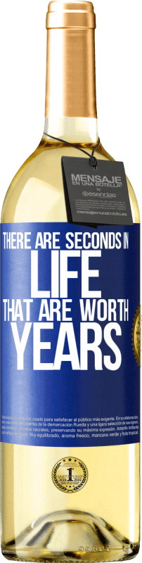 29,95 € | Белое вино Издание WHITE Есть секунды в жизни, которые стоят лет Синяя метка. Настраиваемая этикетка Молодое вино Урожай 2023 Verdejo