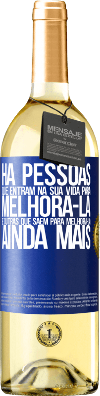 29,95 € | Vinho branco Edição WHITE Há pessoas que entram na sua vida para melhorá-la e outras que saem para melhorá-la ainda mais Etiqueta Azul. Etiqueta personalizável Vinho jovem Colheita 2024 Verdejo