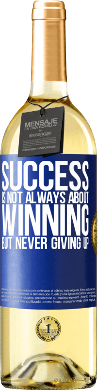 «Success is not always about winning, but never giving up» WHITE Edition