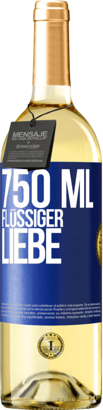 29,95 € Kostenloser Versand | Weißwein WHITE Ausgabe 750 ml flüssiger Liebe Blaue Markierung. Anpassbares Etikett Junger Wein Ernte 2025 Verdejo
