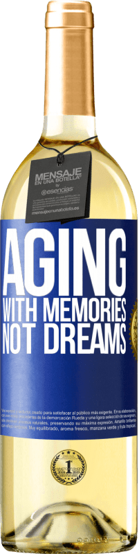 29,95 € | Белое вино Издание WHITE Старение воспоминаниями, а не мечтами Синяя метка. Настраиваемая этикетка Молодое вино Урожай 2023 Verdejo