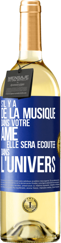 29,95 € | Vin blanc Édition WHITE S'il y a de la musique dans votre âme elle sera écoutée dans l'univers Étiquette Bleue. Étiquette personnalisable Vin jeune Récolte 2024 Verdejo