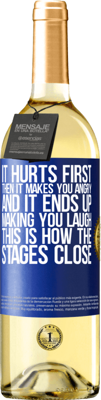«It hurts first, then it makes you angry, and it ends up making you laugh. This is how the stages close» WHITE Edition