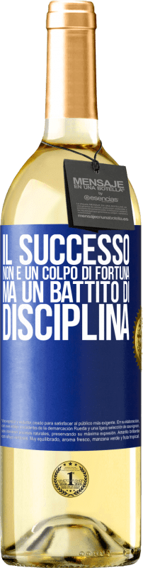 29,95 € | Vino bianco Edizione WHITE Il successo non è un colpo di fortuna, ma un battito di disciplina Etichetta Blu. Etichetta personalizzabile Vino giovane Raccogliere 2025 Verdejo