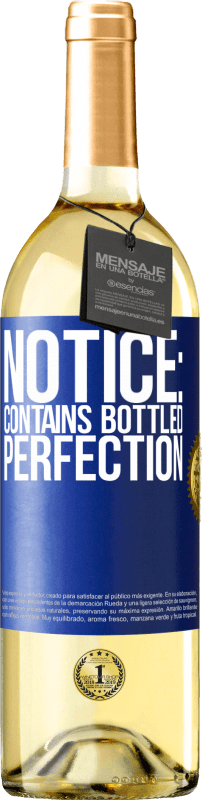 29,95 € | White Wine WHITE Edition Notice: contains bottled perfection Blue Label. Customizable label Young wine Harvest 2023 Verdejo