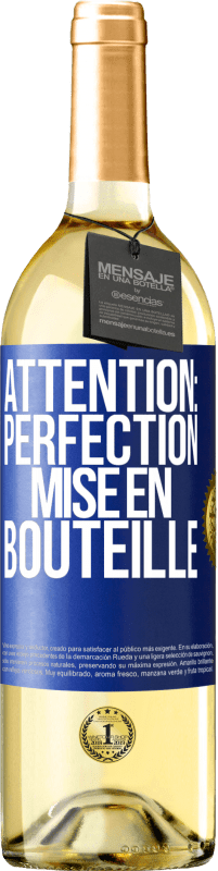 29,95 € | Vin blanc Édition WHITE Attention: perfection mise en bouteille Étiquette Bleue. Étiquette personnalisable Vin jeune Récolte 2024 Verdejo