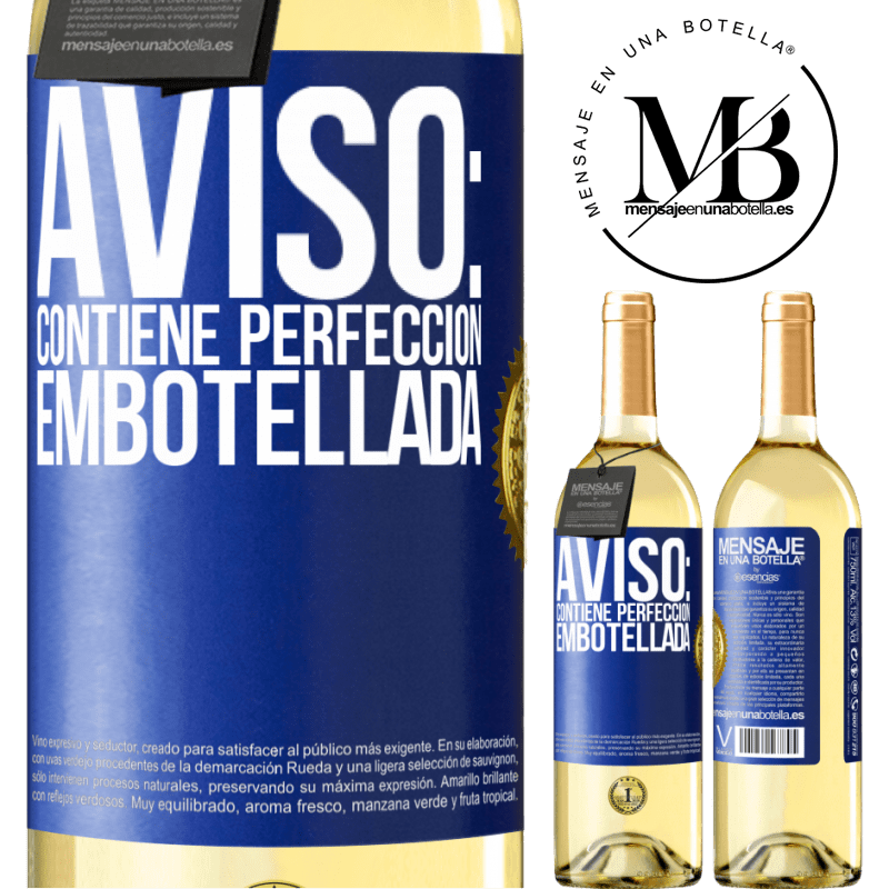 29,95 € Envoi gratuit | Vin blanc Édition WHITE Remarque: contient la perfection en bouteille Étiquette Bleue. Étiquette personnalisable Vin jeune Récolte 2022 Verdejo