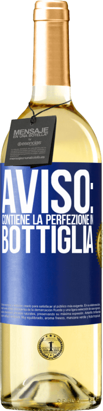 29,95 € | Vino bianco Edizione WHITE Avviso: contiene la perfezione in bottiglia Etichetta Blu. Etichetta personalizzabile Vino giovane Raccogliere 2025 Verdejo
