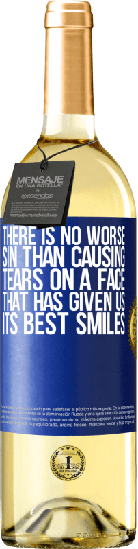 «There is no worse sin than causing tears on a face that has given us its best smiles» WHITE Edition