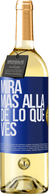 29,95 € | Vino Blanco Edición WHITE Mira más allá de lo que ves Etiqueta Azul. Etiqueta personalizable Vino joven Cosecha 2024 Verdejo