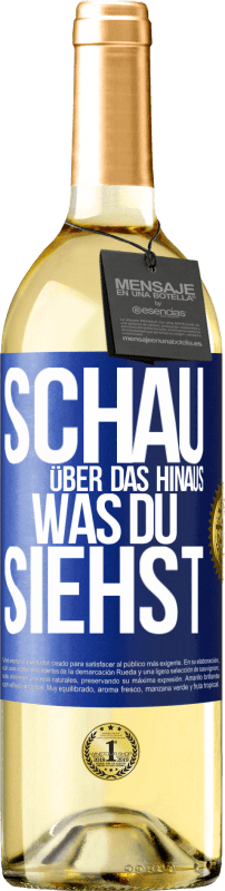 29,95 € Kostenloser Versand | Weißwein WHITE Ausgabe Schau über das hinaus, was du siehst Blaue Markierung. Anpassbares Etikett Junger Wein Ernte 2024 Verdejo