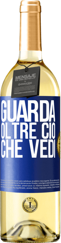 29,95 € | Vino bianco Edizione WHITE Guarda oltre ciò che vedi Etichetta Blu. Etichetta personalizzabile Vino giovane Raccogliere 2024 Verdejo