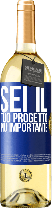 29,95 € | Vino bianco Edizione WHITE Sei il tuo progetto più importante Etichetta Blu. Etichetta personalizzabile Vino giovane Raccogliere 2023 Verdejo