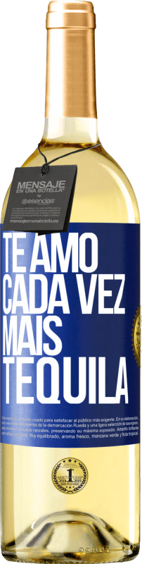 29,95 € | Vinho branco Edição WHITE Te amo cada vez mais tequila Etiqueta Azul. Etiqueta personalizável Vinho jovem Colheita 2024 Verdejo