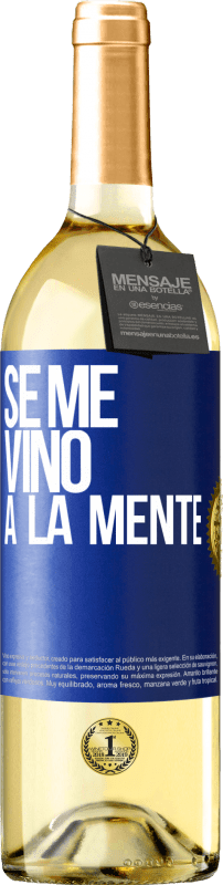 29,95 € Envoi gratuit | Vin blanc Édition WHITE Il me VINt une idée Étiquette Bleue. Étiquette personnalisable Vin jeune Récolte 2023 Verdejo