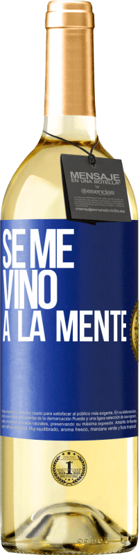 29,95 € | Vin blanc Édition WHITE Il me VINt une idée Étiquette Bleue. Étiquette personnalisable Vin jeune Récolte 2024 Verdejo