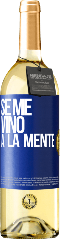 29,95 € Envoi gratuit | Vin blanc Édition WHITE Il me VINt une idée Étiquette Bleue. Étiquette personnalisable Vin jeune Récolte 2025 Verdejo