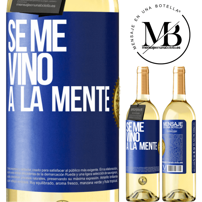 29,95 € Envoi gratuit | Vin blanc Édition WHITE Il me VINt une idée Étiquette Bleue. Étiquette personnalisable Vin jeune Récolte 2025 Verdejo
