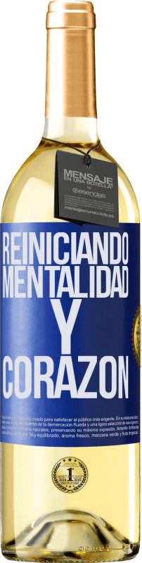 29,95 € | Vino Blanco Edición WHITE Reiniciando mentalidad y corazón Etiqueta Azul. Etiqueta personalizable Vino joven Cosecha 2024 Verdejo