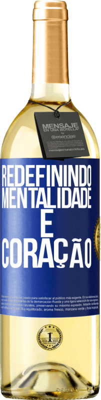 29,95 € | Vinho branco Edição WHITE Redefinindo mentalidade e coração Etiqueta Azul. Etiqueta personalizável Vinho jovem Colheita 2024 Verdejo