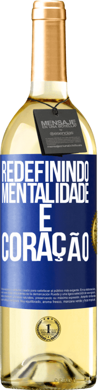 29,95 € | Vinho branco Edição WHITE Redefinindo mentalidade e coração Etiqueta Azul. Etiqueta personalizável Vinho jovem Colheita 2025 Verdejo