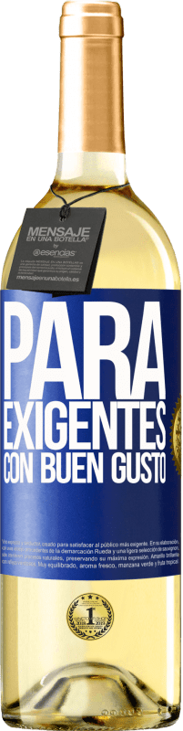 29,95 € | Vino Blanco Edición WHITE Para exigentes con buen gusto Etiqueta Azul. Etiqueta personalizable Vino joven Cosecha 2023 Verdejo