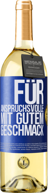 29,95 € | Weißwein WHITE Ausgabe Für anspruchsvolle mit gutem Geschmack Blaue Markierung. Anpassbares Etikett Junger Wein Ernte 2024 Verdejo