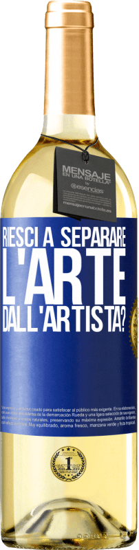 29,95 € | Vino bianco Edizione WHITE riesci a separare l'arte dall'artista? Etichetta Blu. Etichetta personalizzabile Vino giovane Raccogliere 2024 Verdejo