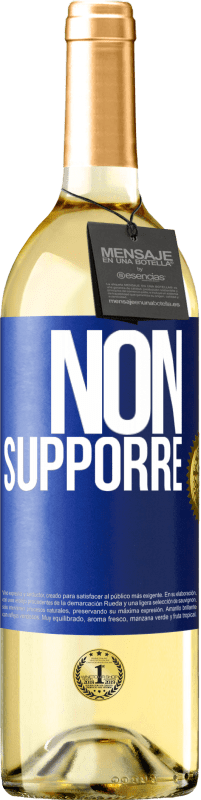 29,95 € Spedizione Gratuita | Vino bianco Edizione WHITE Non supporre Etichetta Blu. Etichetta personalizzabile Vino giovane Raccogliere 2025 Verdejo
