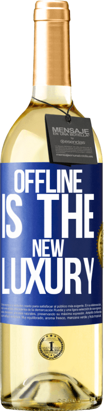 29,95 € | 白ワイン WHITEエディション Offline is the new luxury 青いタグ. カスタマイズ可能なラベル 若いワイン 収穫 2024 Verdejo