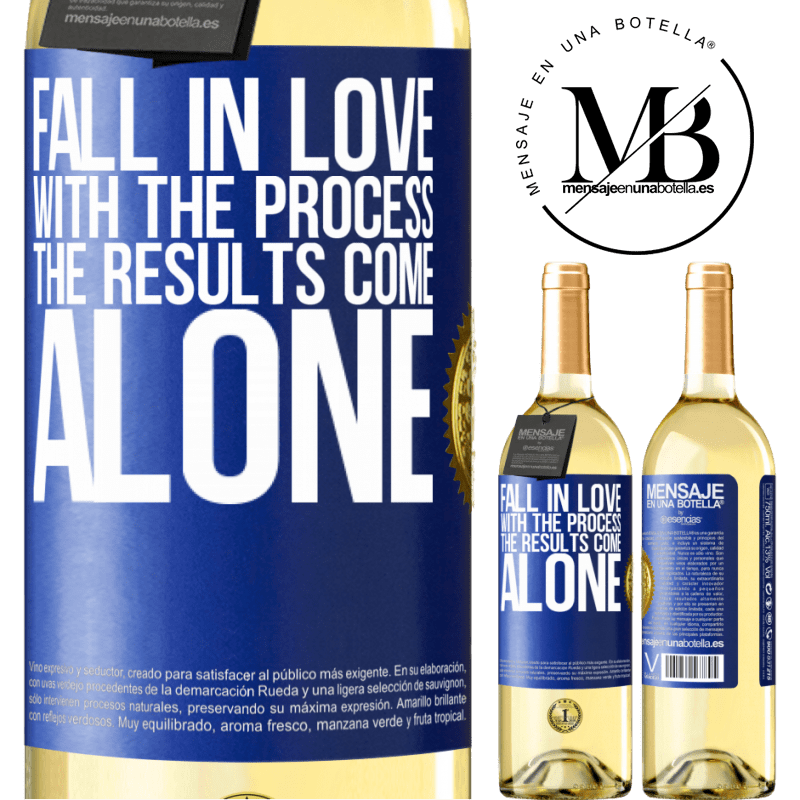 29,95 € Free Shipping | White Wine WHITE Edition Fall in love with the process, the results come alone Blue Label. Customizable label Young wine Harvest 2022 Verdejo